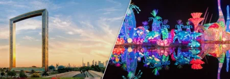 Dubai Frame and Garden Glow